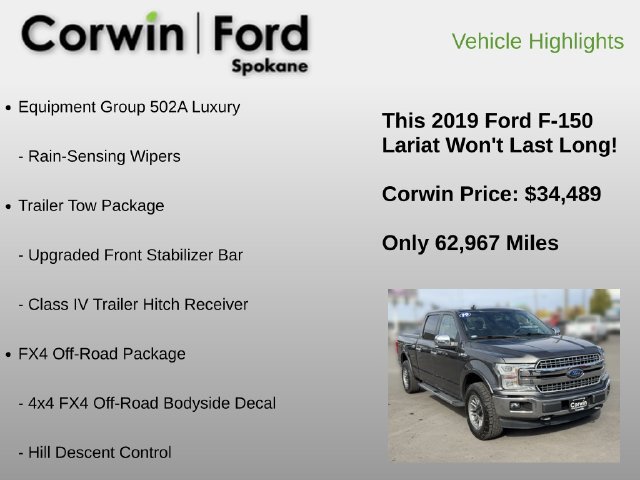 Used 2019 Ford F150 Lariat w/ Equipment Group 502A Luxury AWD/4WD image 18