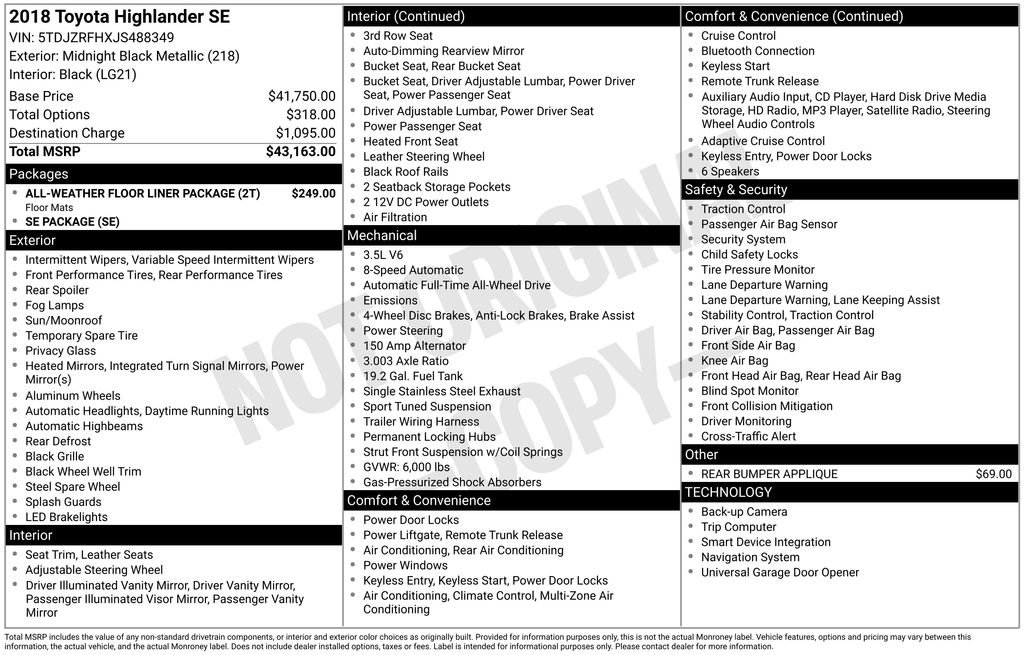 Used 2018 Toyota Highlander SE image 4