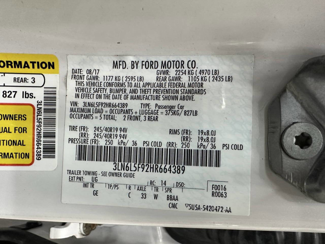 Used 2017 Lincoln MKZ Reserve w/ Technology Package image 32