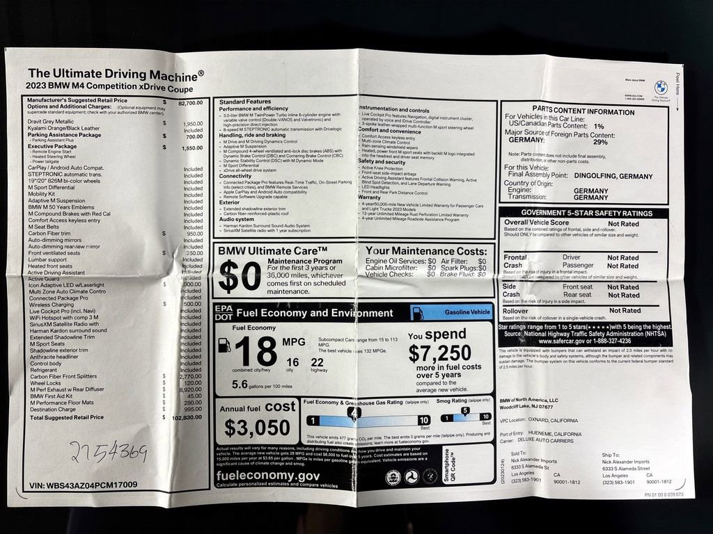 Used 2023 BMW M4 xDrive Competition w/ Executive Package image 26