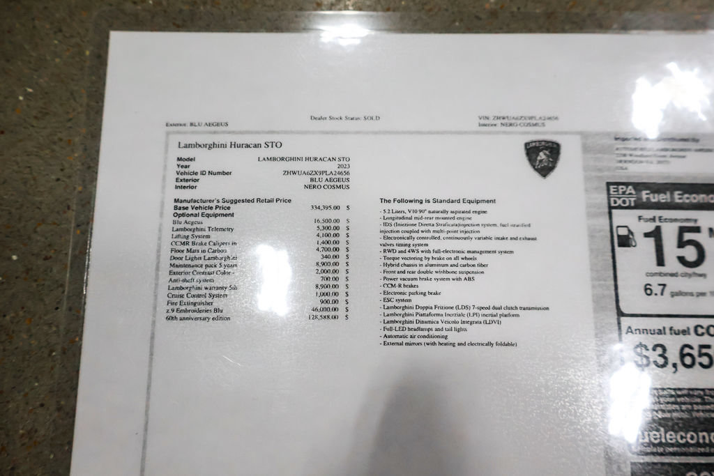 Used 2023 Lamborghini Huracan STO RWD image 75