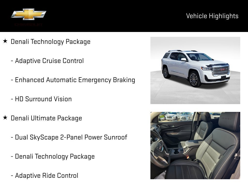 Used 2023 GMC Acadia Denali w/ Denali Ultimate Package AWD/4WD image 19