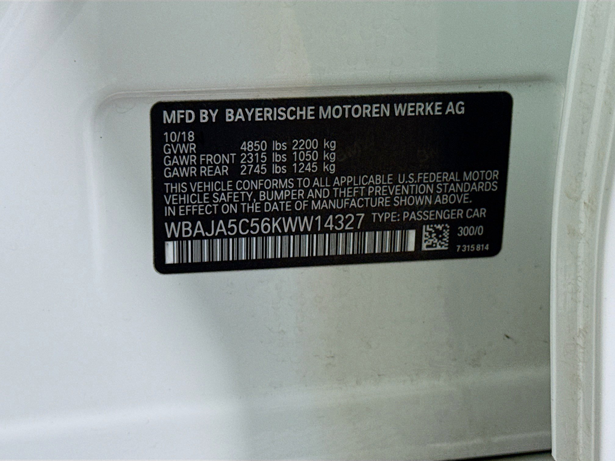 Used 2019 BMW 530i w/ Convenience Package image 40