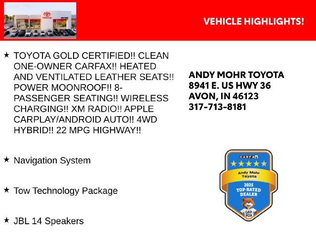 Certified 2024 Toyota Sequoia Limited w/ Tow Technology Package AWD/4WD image 2