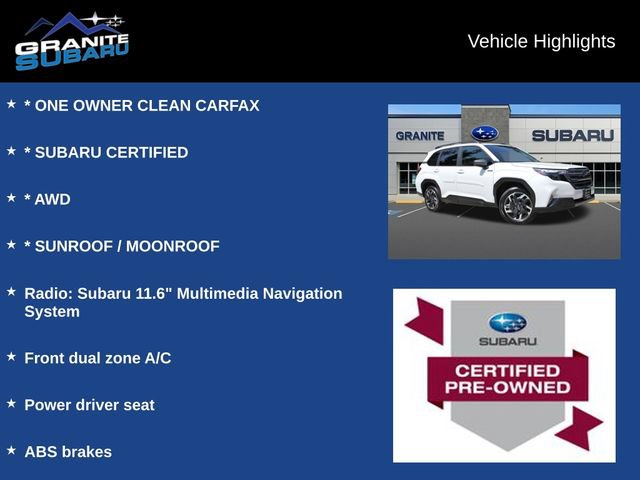 Used 2025 Subaru Forester Premium AWD/4WD image 2