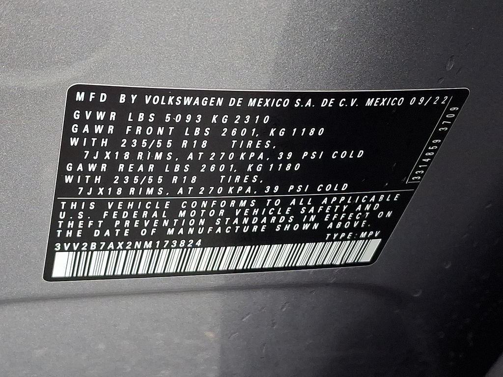 Used 2022 Volkswagen Tiguan SE AWD/4WD image 27