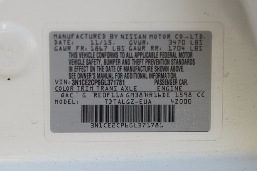 Used 2016 Nissan Versa Note SR w/ SR Tech Package FWD image 22