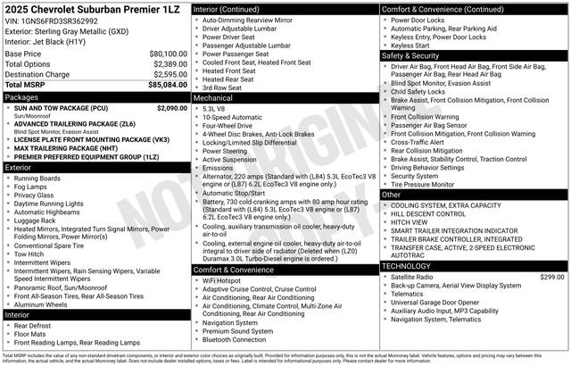 Used 2025 Chevrolet Suburban Premier w/ Sun And Tow Package image 2