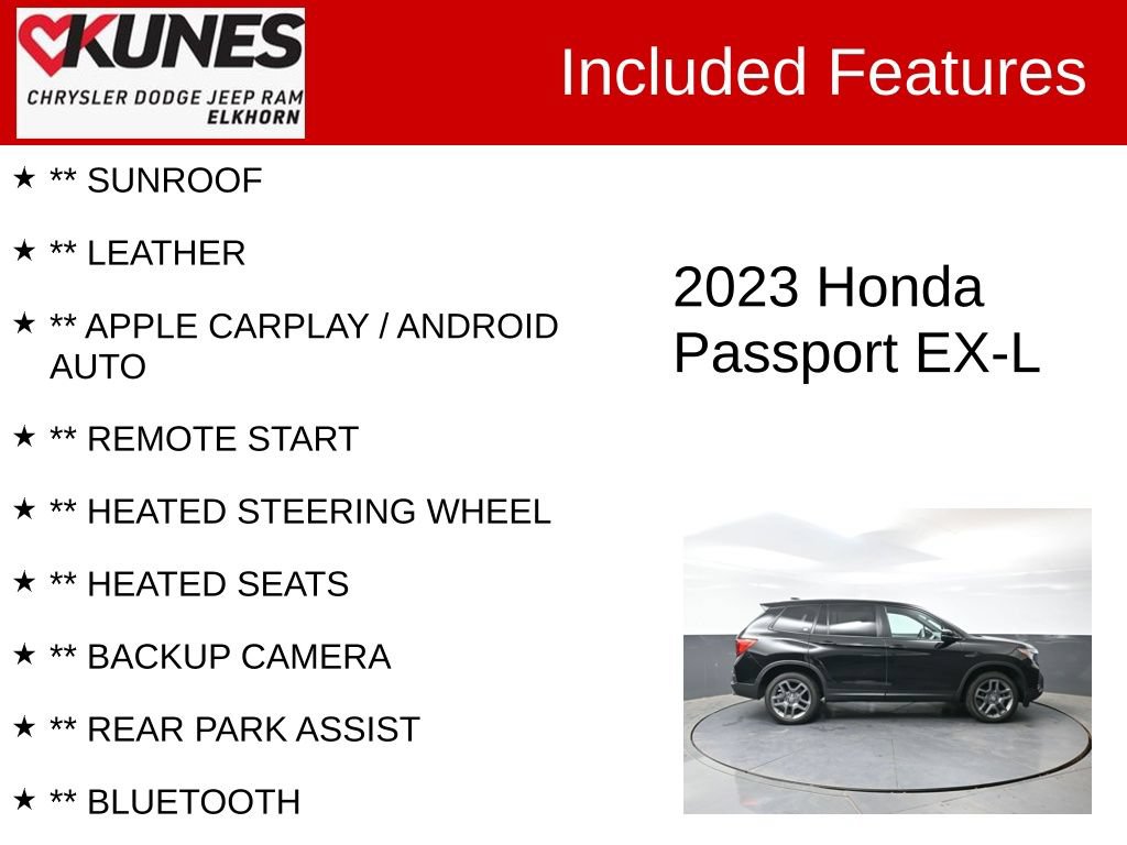 Used 2023 Honda Passport EX-L image 2
