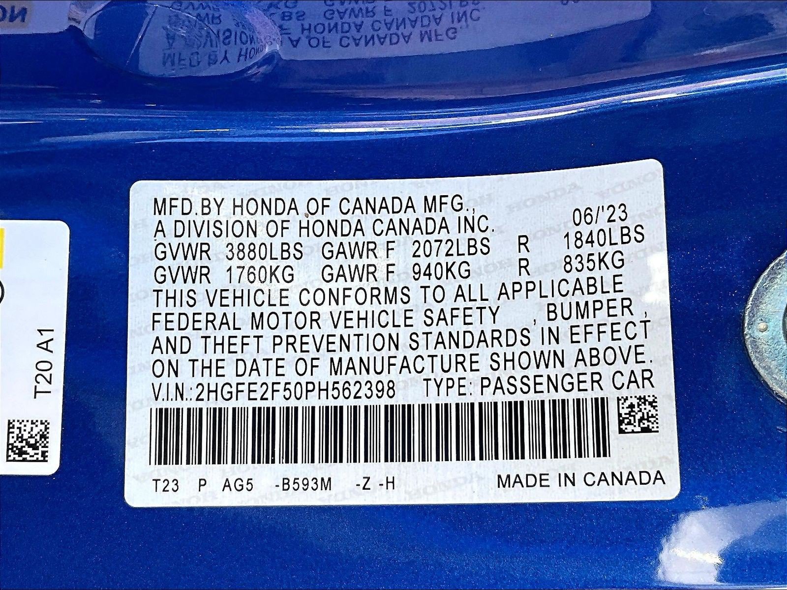 Certified 2023 Honda Civic Sport image 18