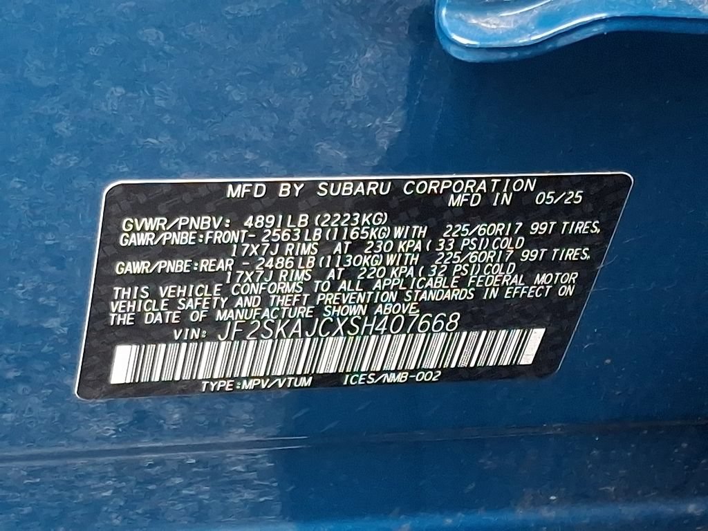 Certified 2025 Subaru Forester Wilderness w/ Wilderness Package AWD/4WD image 29