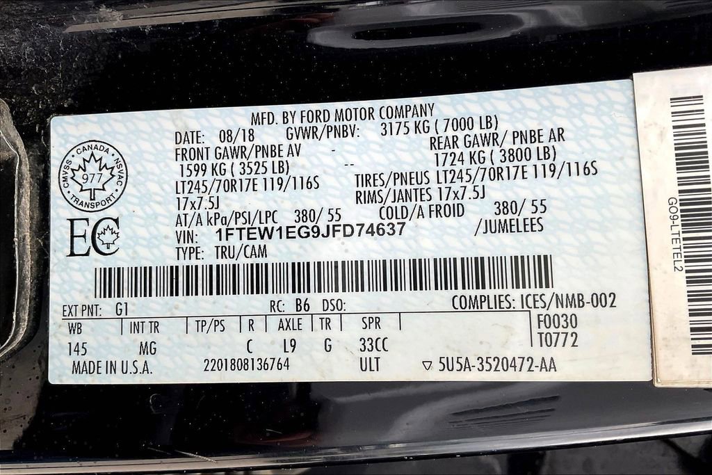 Used 2018 Ford F150 XLT w/ Equipment Group 301A Mid image 35