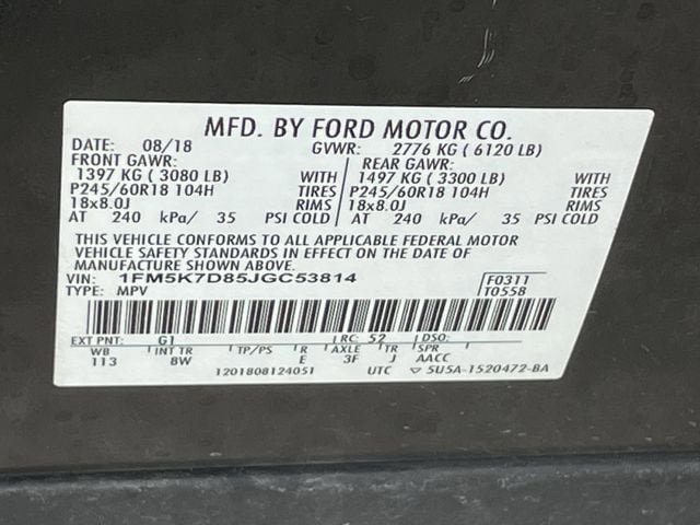 Used 2018 Ford Explorer XLT w/ Equipment Group 201A FWD image 30