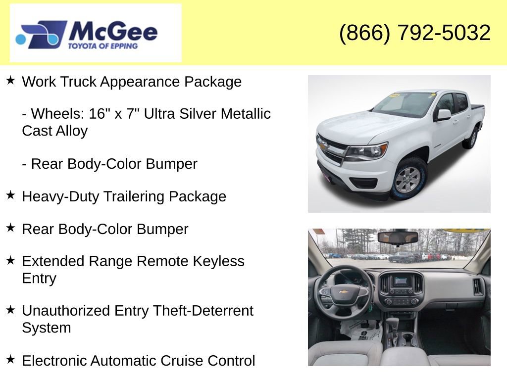 Used 2016 Chevrolet Colorado W/T w/ WT Convenience Package image 16