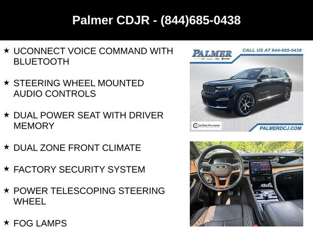 Certified 2022 Jeep Grand Cherokee Summit AWD/4WD image 24