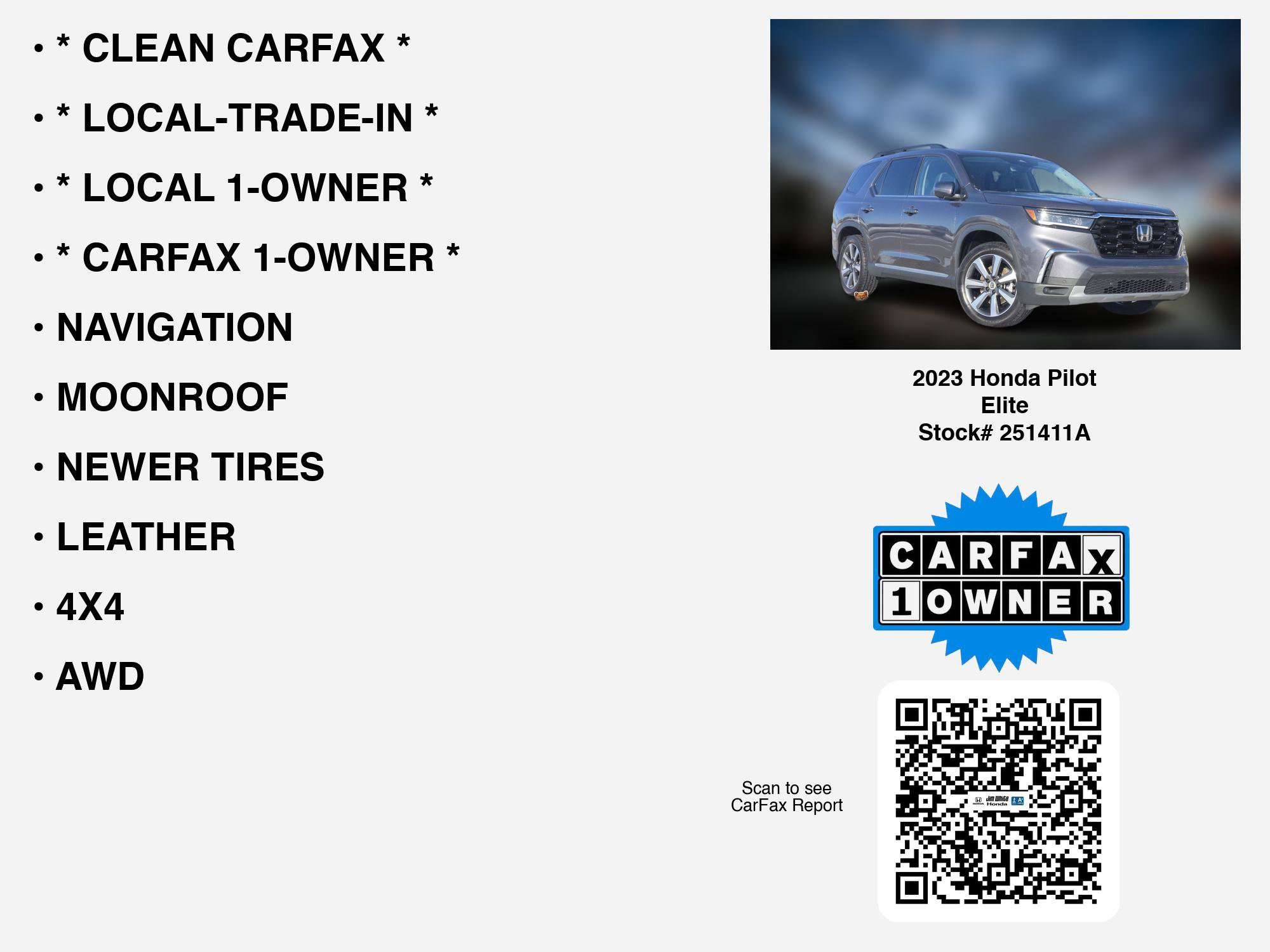 Certified 2023 Honda Pilot Elite image 7