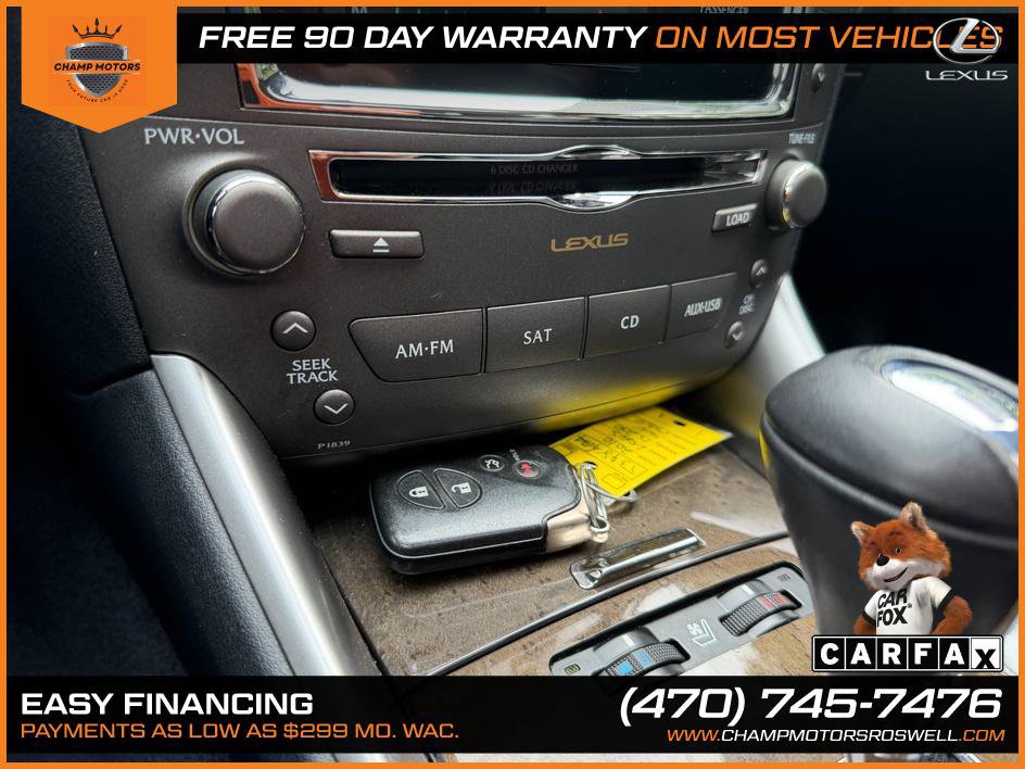 Used 2010 Lexus IS 250 w/ Preferred Accessory Package RWD image 28