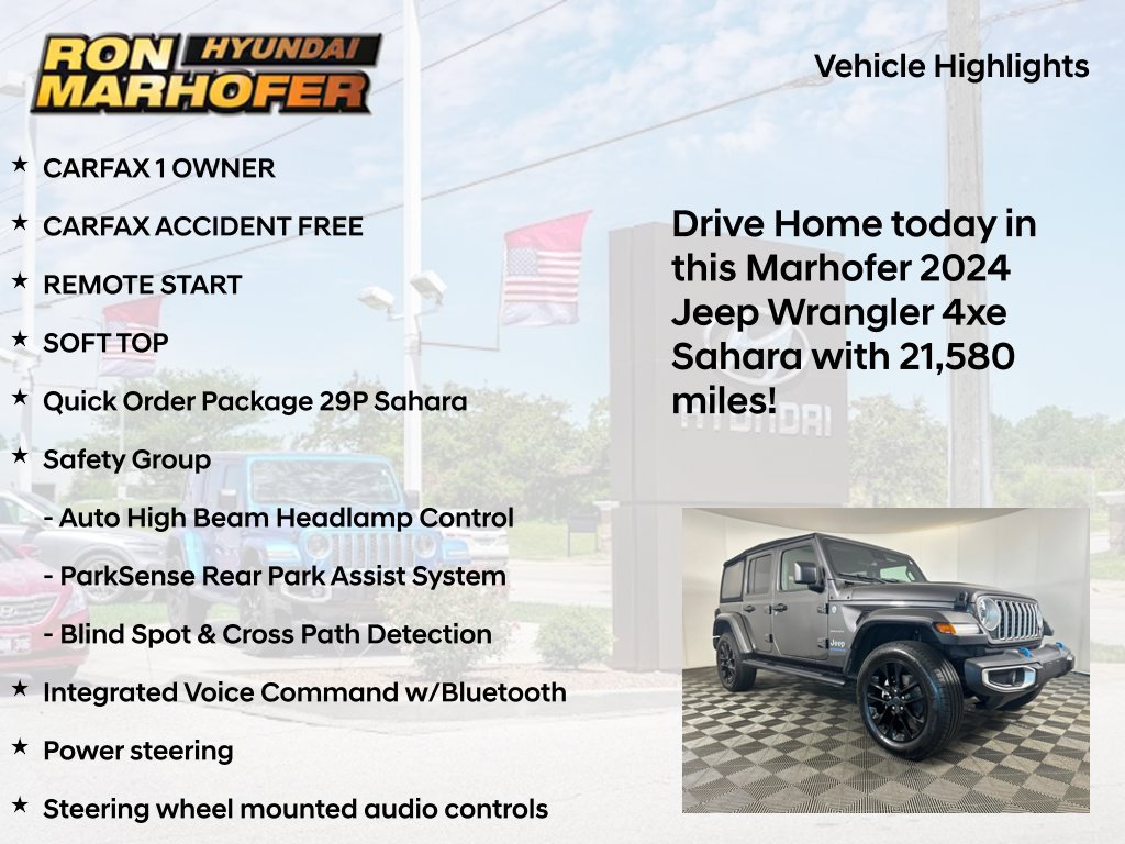 Used 2024 Jeep Wrangler Unlimited Sahara w/ Safety Group AWD/4WD image 15