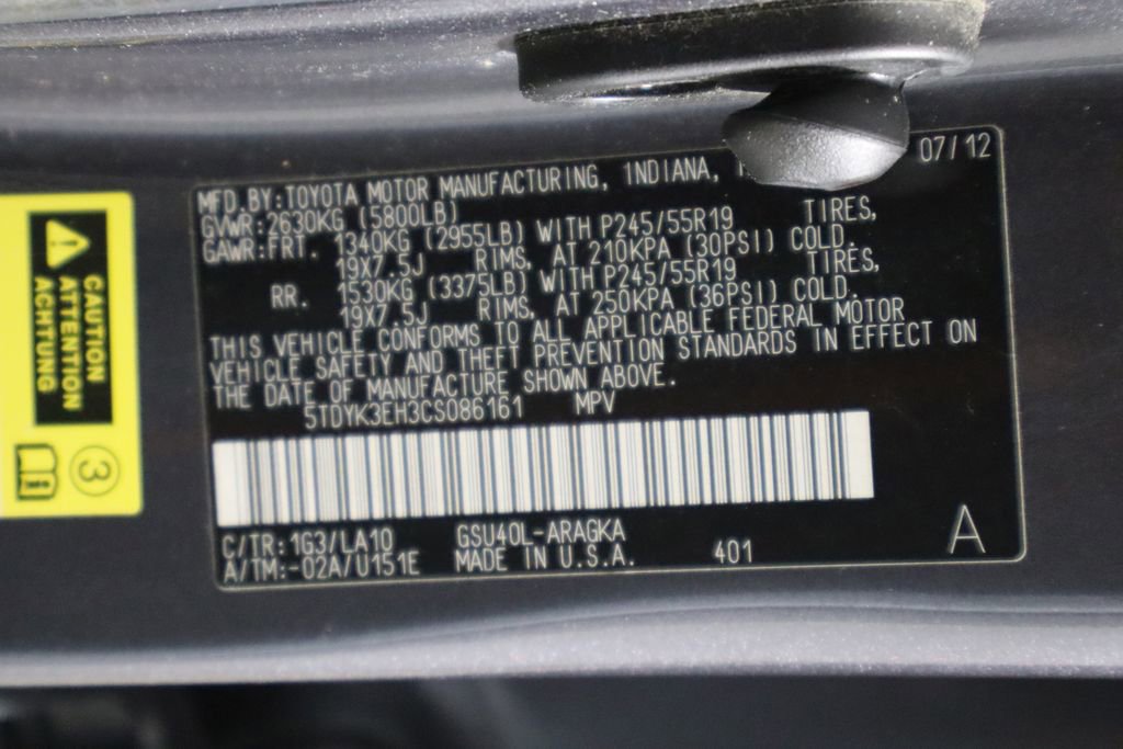 Used 2012 Toyota Highlander Limited w/ Tow Pkg image 35