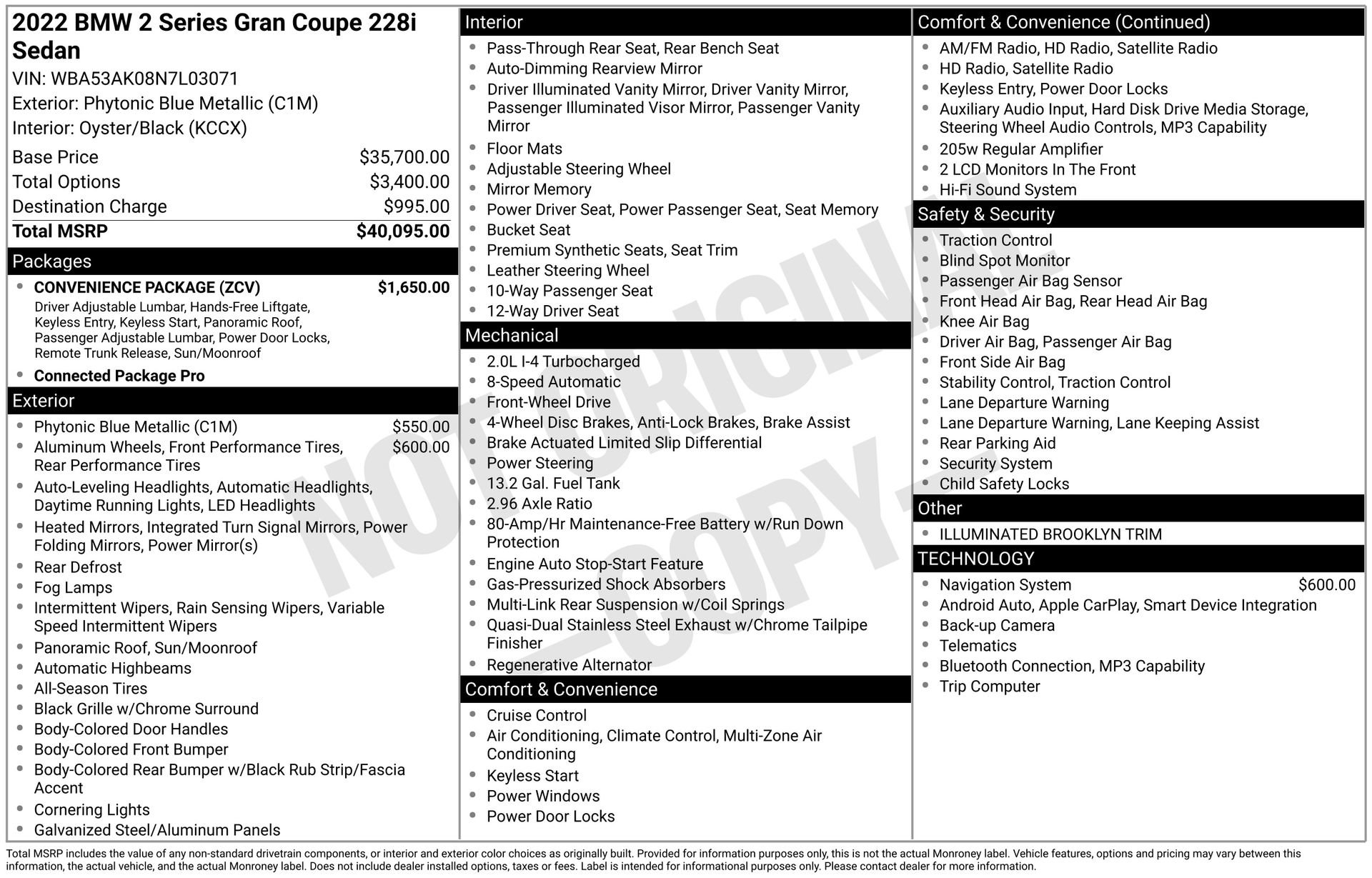 Used 2022 BMW 228i Gran Coupe w/ Convenience Package FWD image 38