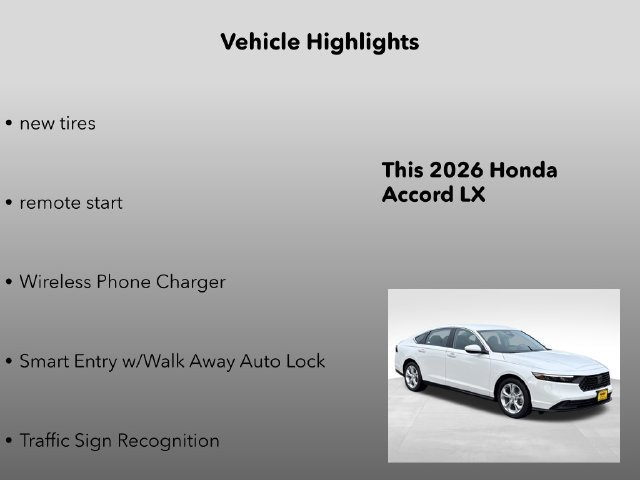 New 2026 Honda Accord LX image 15
