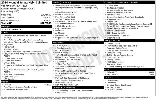 Used 2014 Hyundai Sonata Limited FWD image 29