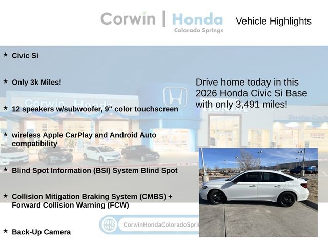 Used 2026 Honda Civic Si image 6