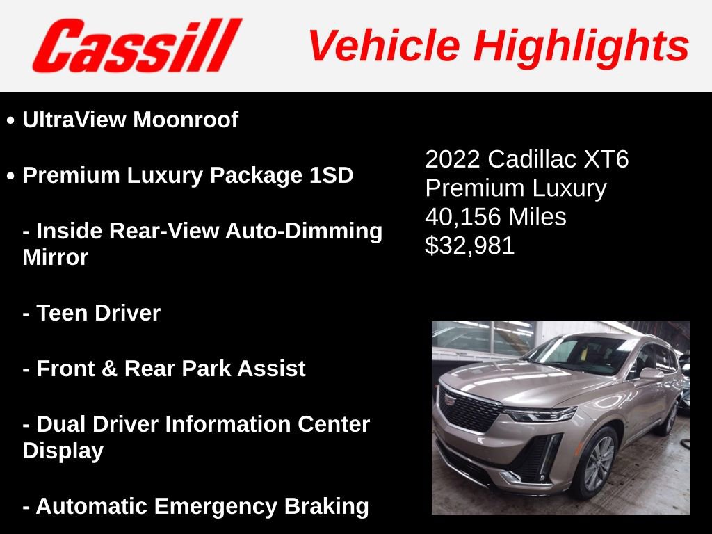 Used 2022 Cadillac XT6 Premium Luxury w/ Technology Package image 3