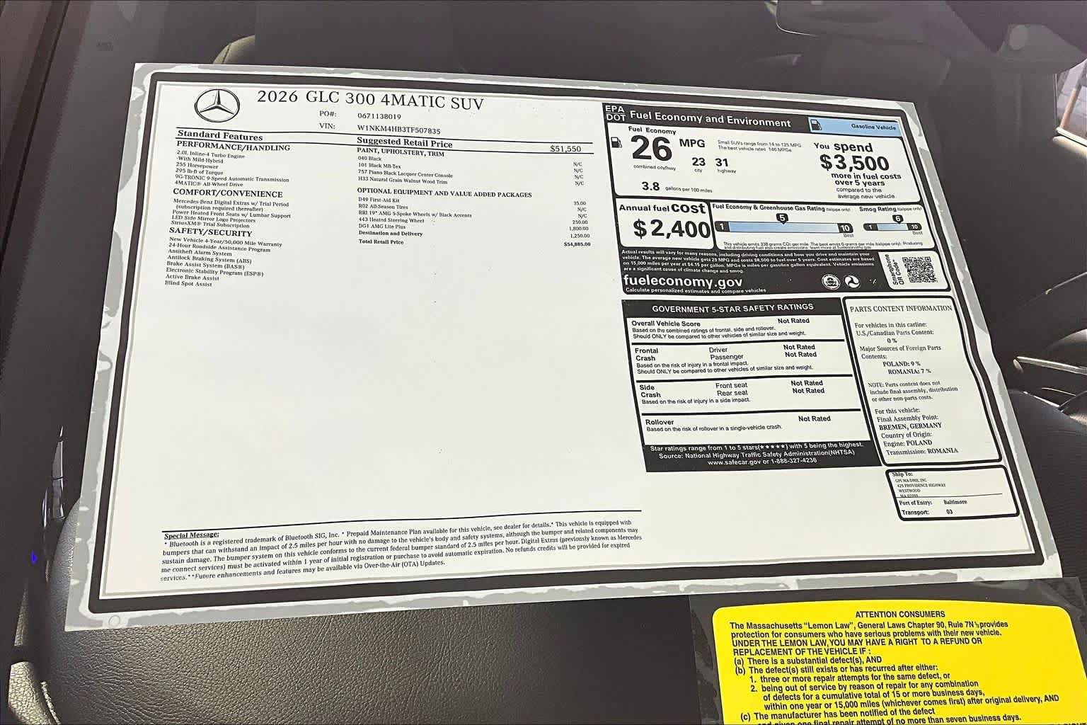 Used 2026 Mercedes-Benz GLC 300 4MATIC image 18