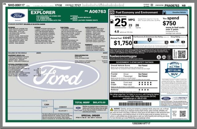Used 2023 Ford Explorer Limited w/ Hybrid Equipment Group 310A image 34