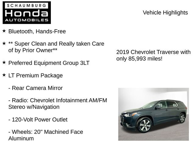 Used 2019 Chevrolet Traverse LT w/ LT Premium Package image 7