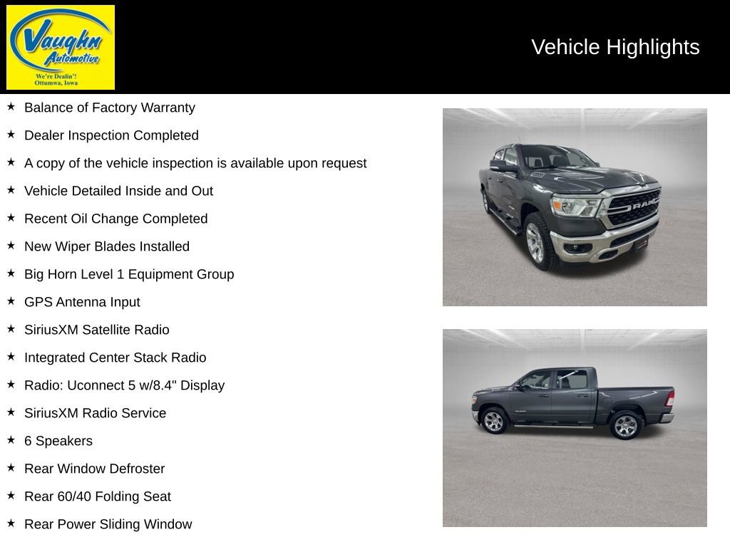 Used 2022 RAM 1500 Big Horn image 2