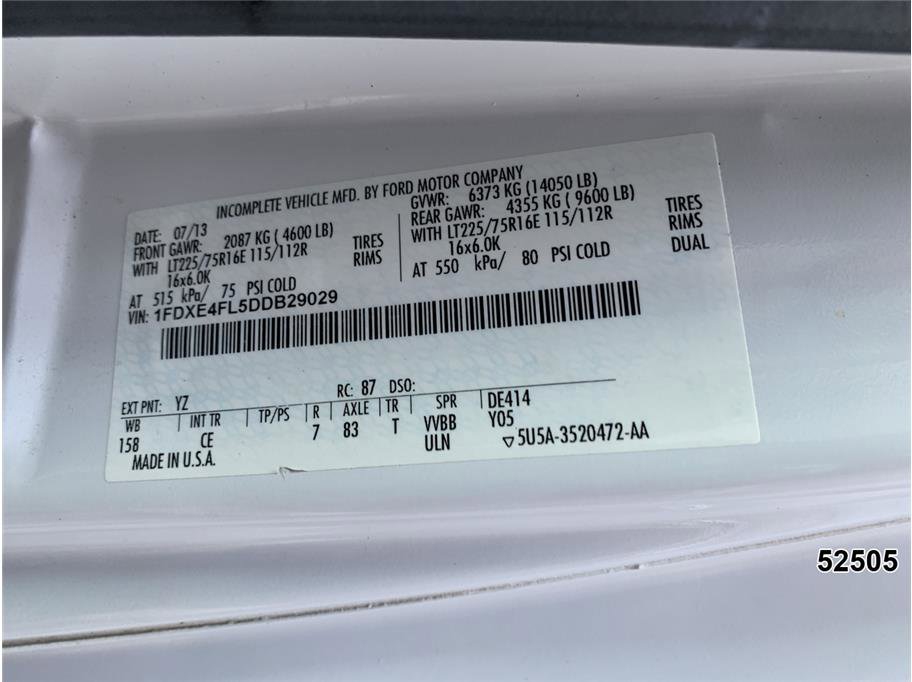 Used 2013 Ford E-450 and Econoline 450 Super Duty w/ PWR Locks & Windows Group RWD image 15