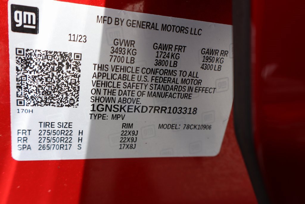 Used 2024 Chevrolet Suburban RST w/ Luxury Package image 43