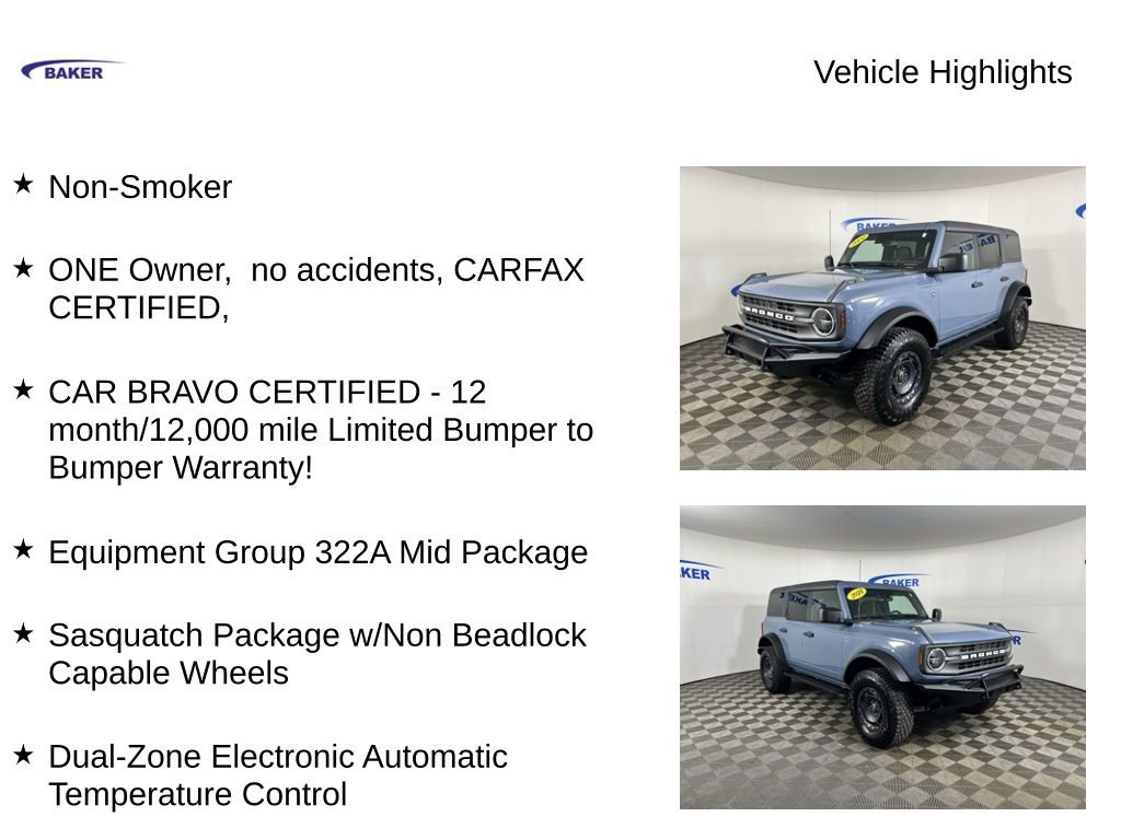 Used 2024 Ford Bronco Black Diamond AWD/4WD image 4