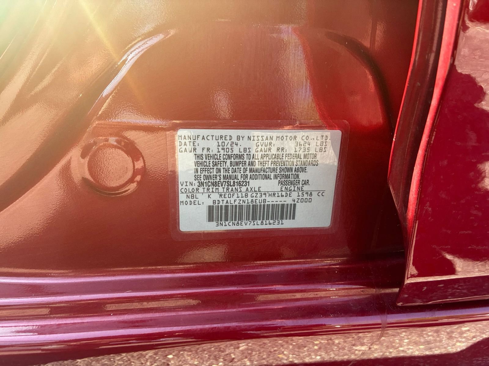 Used 2025 Nissan Versa SV FWD image 23