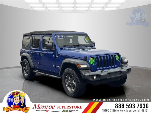 Certified 2018 Jeep Wrangler Unlimited Sport S