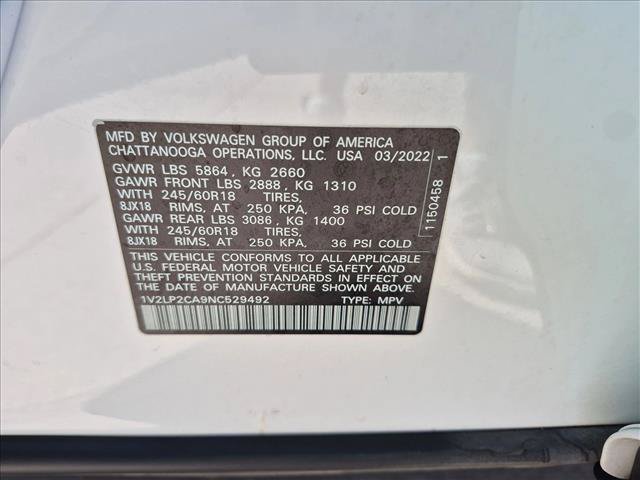 Used 2022 Volkswagen Atlas SE AWD/4WD image 19