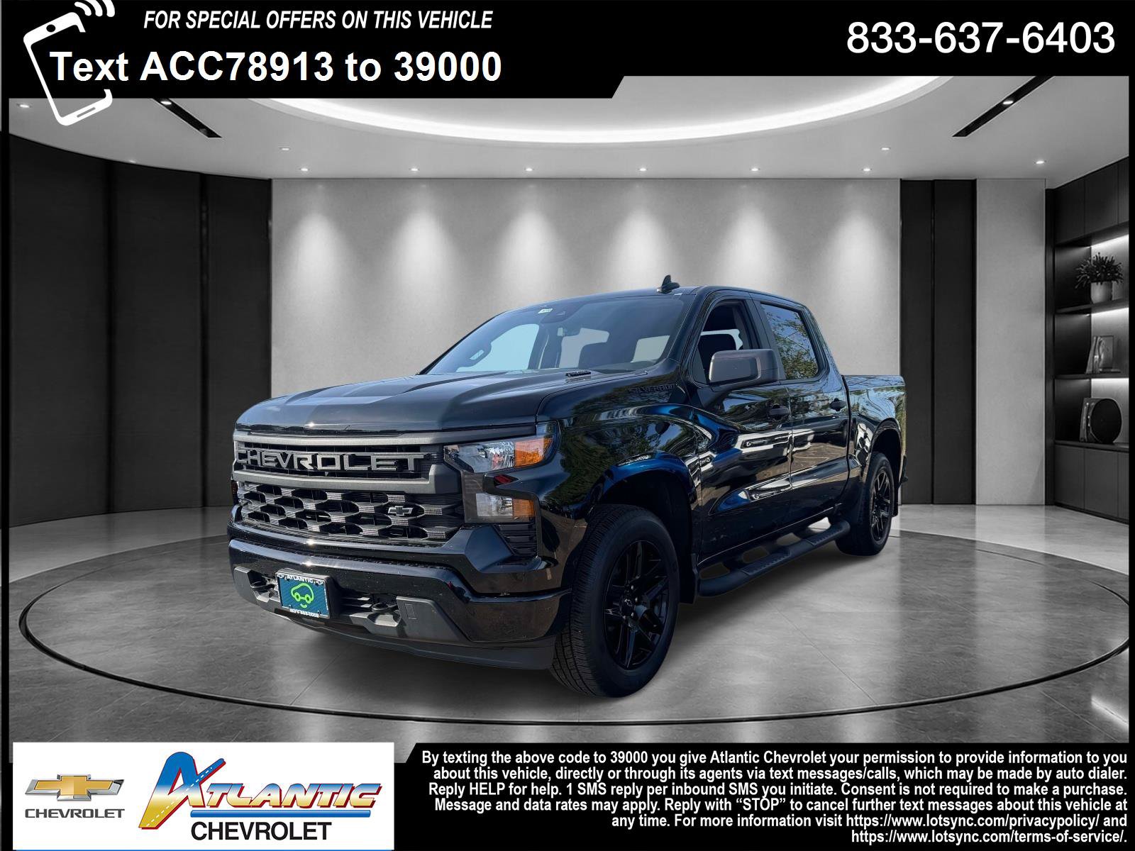 Certified 2026 Chevrolet Silverado 1500 Custom w/ Rally Edition AWD/4WD image 1