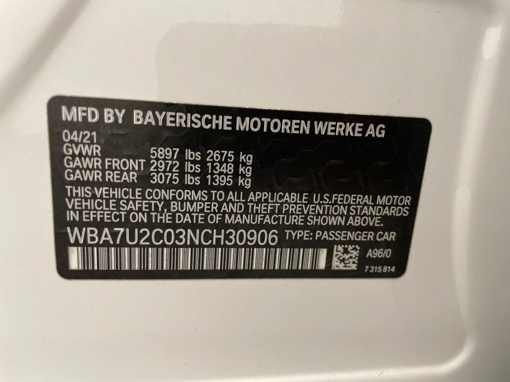 Used 2022 BMW 750i xDrive w/ Luxury Rear Seating Package AWD/4WD image 27
