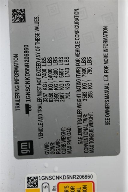 Used 2022 Chevrolet Tahoe LT w/ Luxury Package image 7