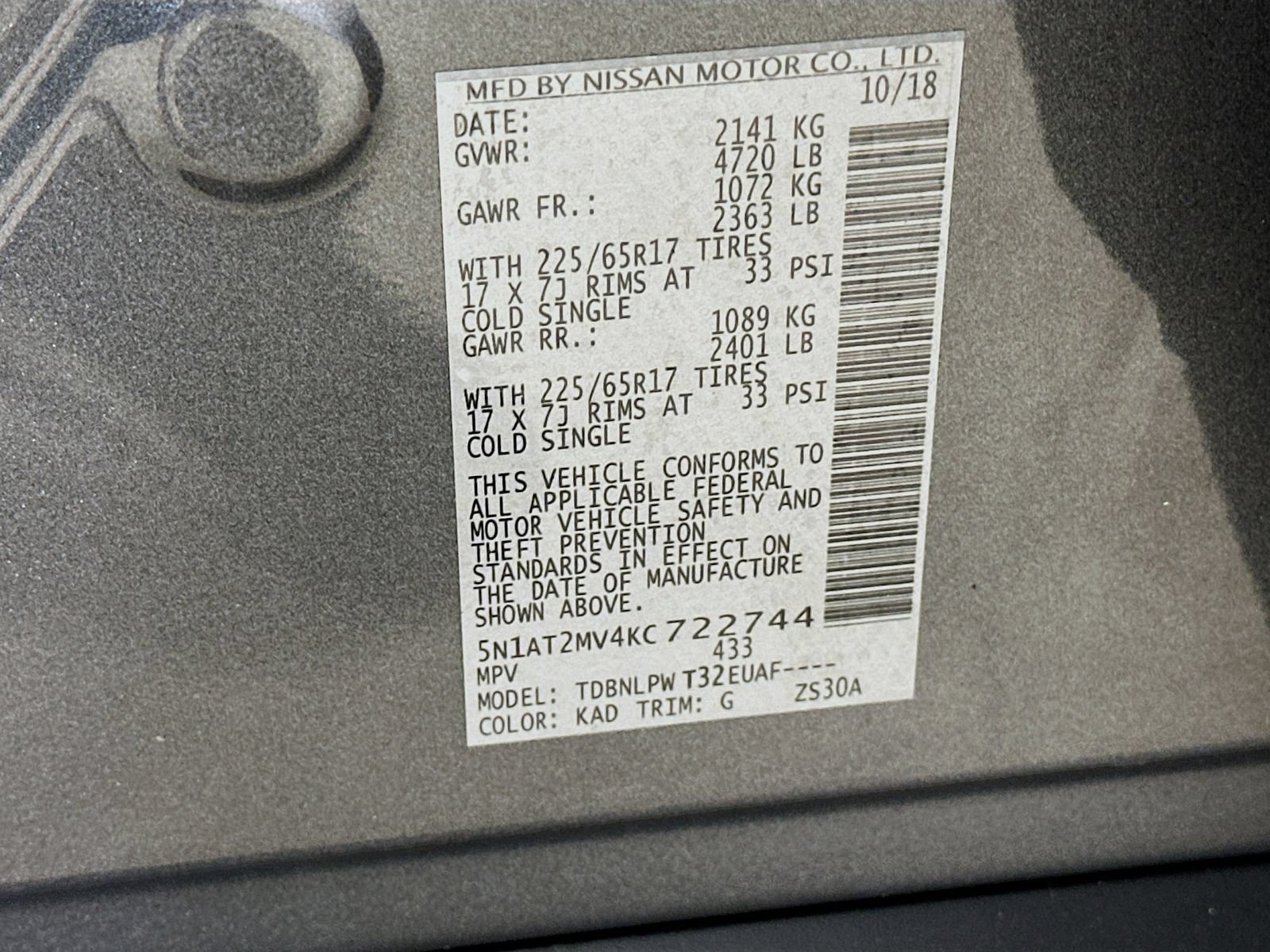 Used 2019 Nissan Rogue S w/ Special Edition Package AWD/4WD image 44