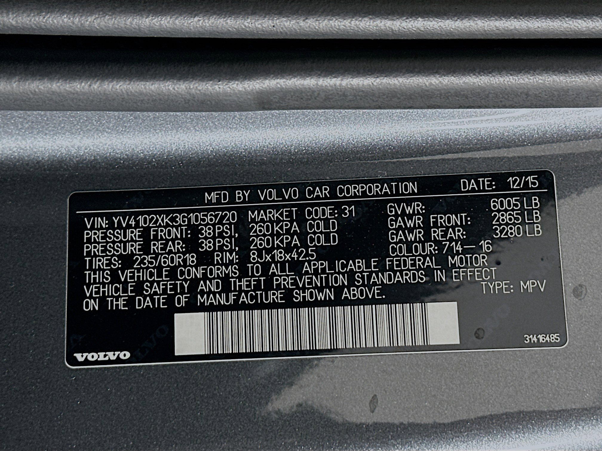 Used 2016 Volvo XC90 T5 Momentum image 12