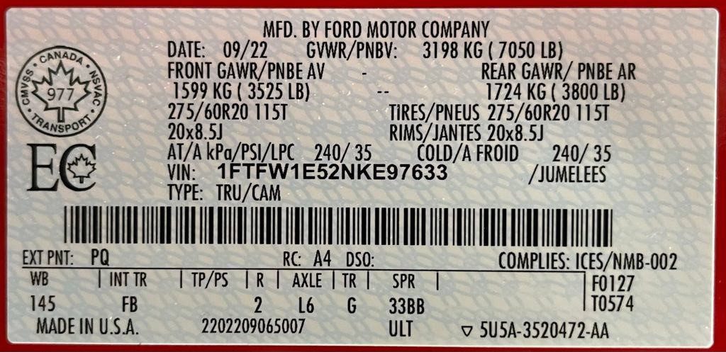Used 2022 Ford F150 XLT w/ Equipment Group 302A High AWD/4WD image 60