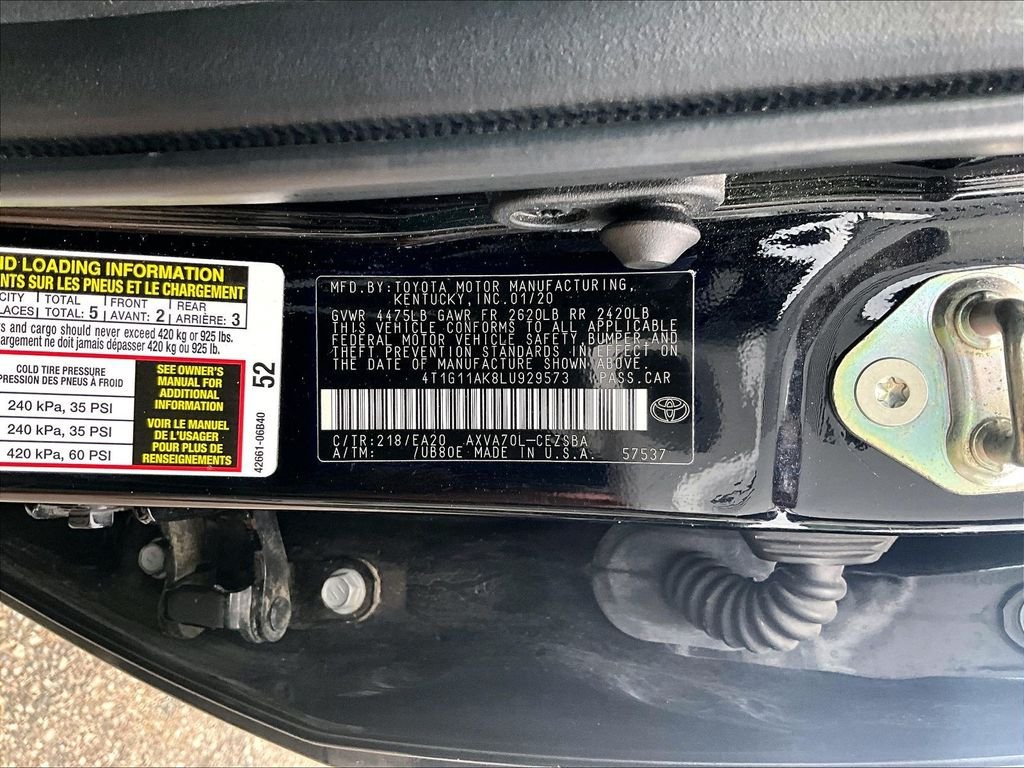Used 2020 Toyota Camry SE FWD image 9