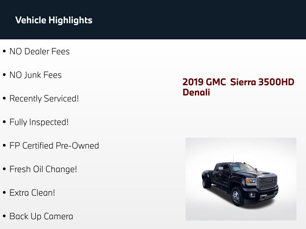Used 2019 GMC Sierra 3500 Denali w/ Duramax Plus Package AWD/4WD image 71