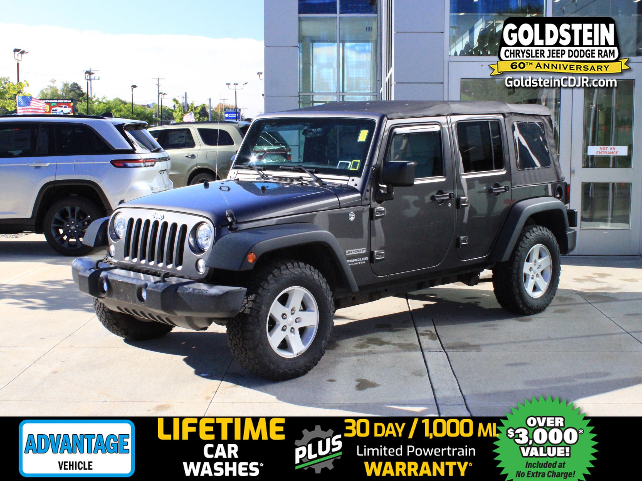 Used 2017 Jeep Wrangler Unlimited Sport w/ Quick Order Package 23S