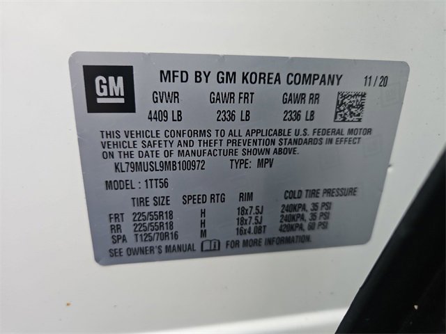 Used 2021 Chevrolet TrailBlazer RS w/ Sun and Liftgate Package image 34