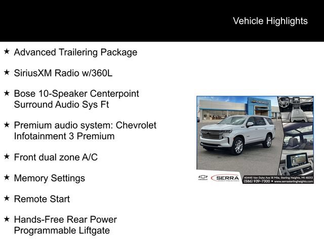 Certified 2023 Chevrolet Tahoe High Country AWD/4WD image 5