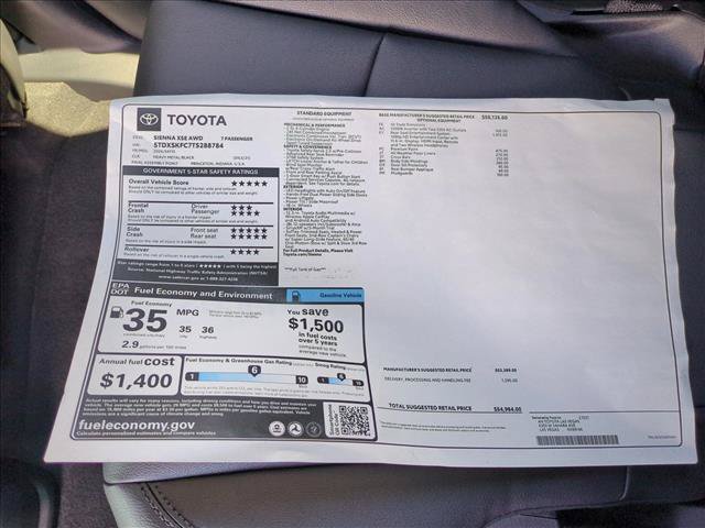 New 2026 Toyota Sienna XSE AWD/4WD image 17